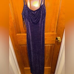 Vintage Y2K All that Jazz One Shoulder Purple Dress